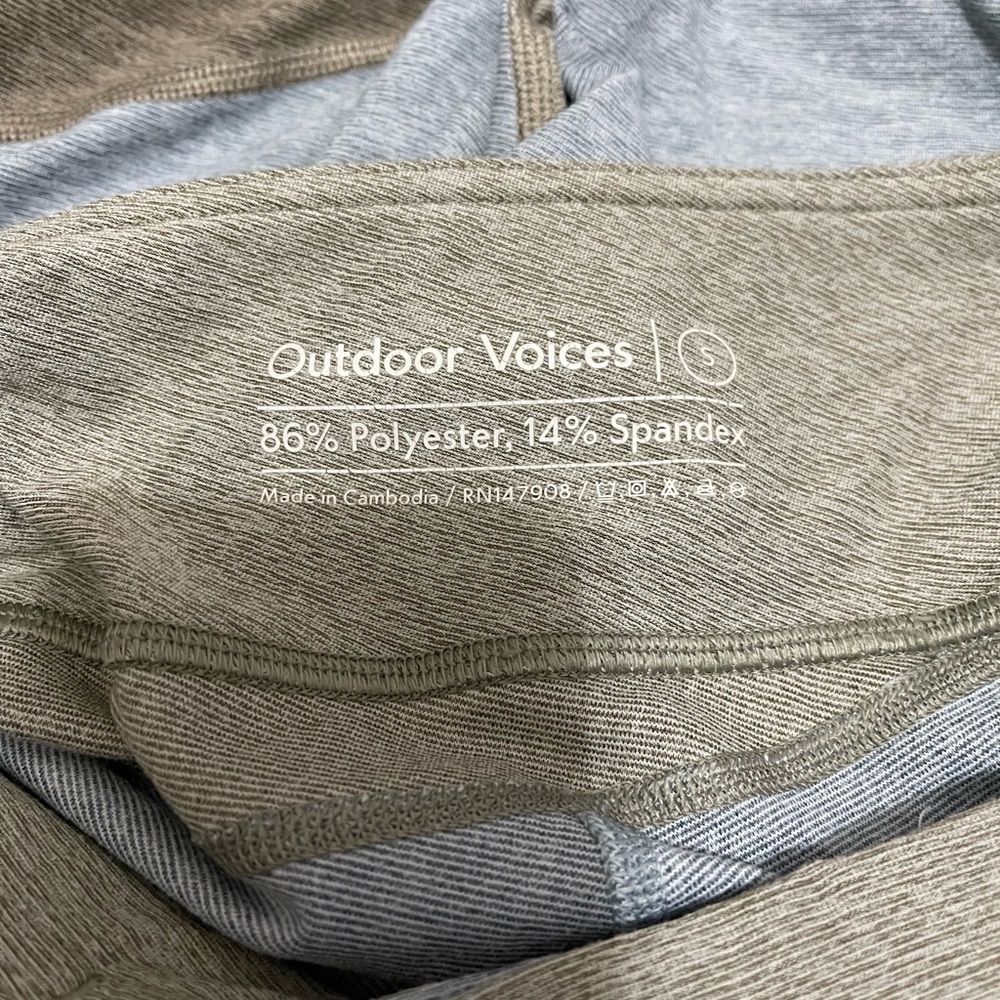 Outdoor Voices Colorblock 7/8 Warmup Leggings Size Small - Picture 5 of 5